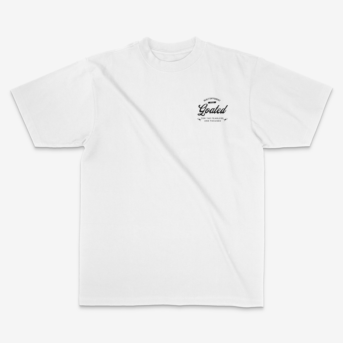 Fearless. Focused. Forever GOATED Tee – Pre-Order Now